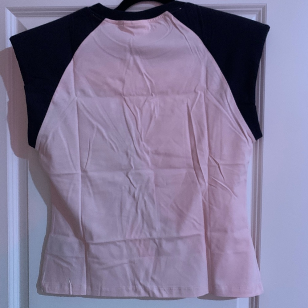 Ganni Pink and Black Bunny Tee - Picture 2 of 3